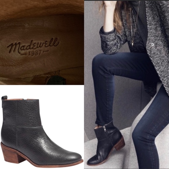 Madewell Shoes - Madewell Perrie Leather Ankle Boots size 6.5